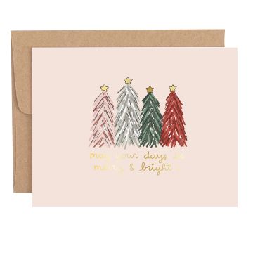 May Your Days Be Merry & Bright Holiday Greeting Card